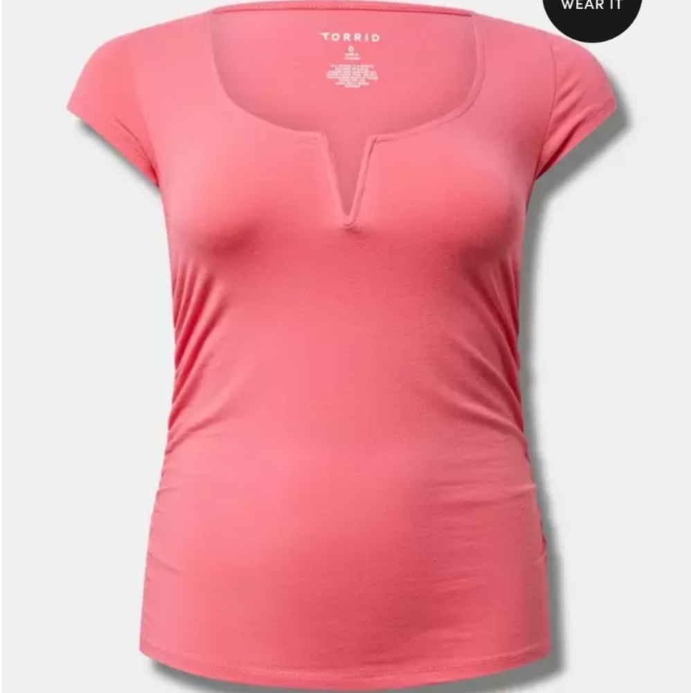 Torrid Foxy Scoop V-Wire Ruched Top